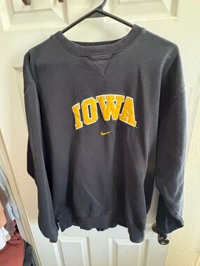 Nike Black Sweatshirt with Yellow and White Lettering